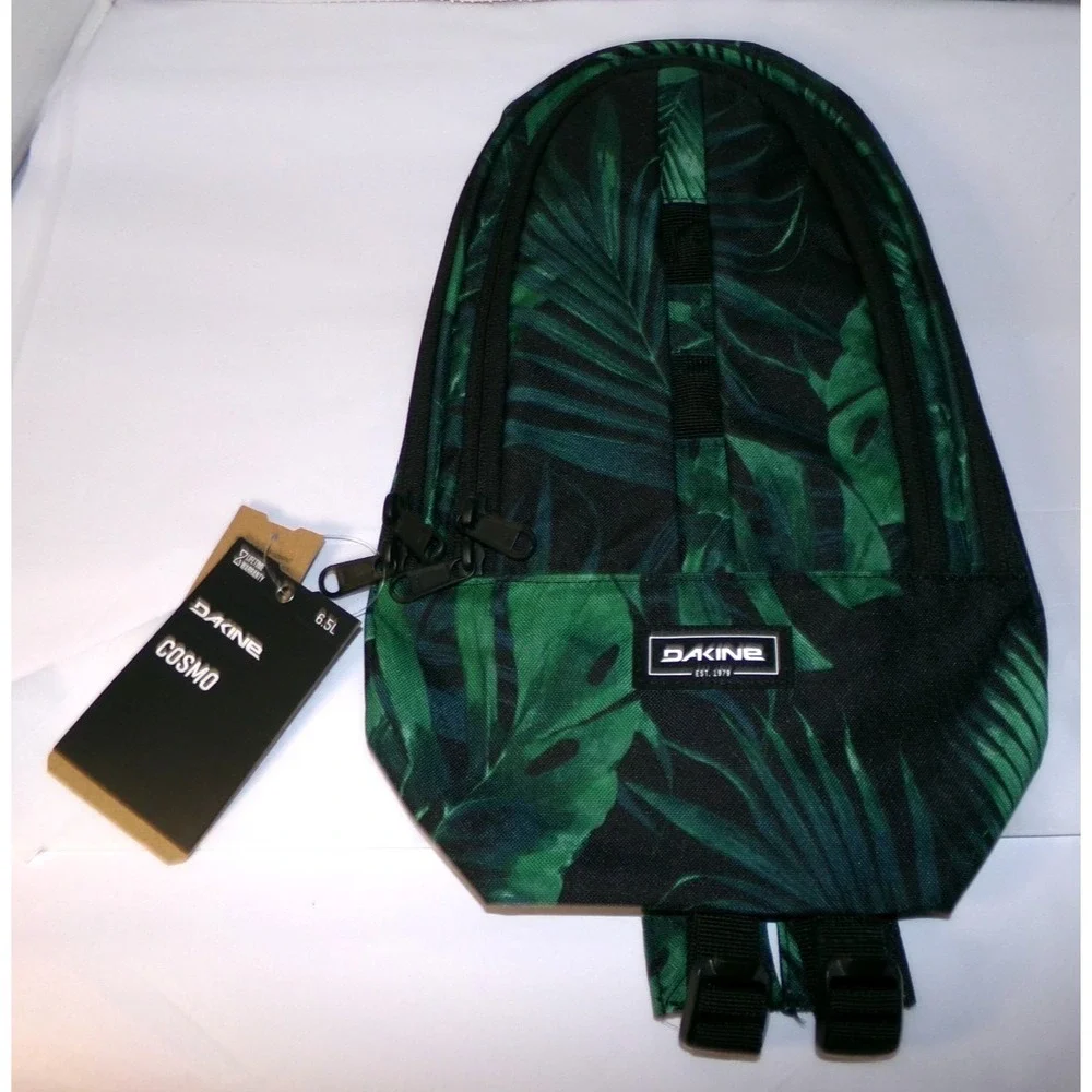 UNISEX DAKINE 6.5L COSMO‎ BACKPACK~GREEN / TROPICAL~NWT